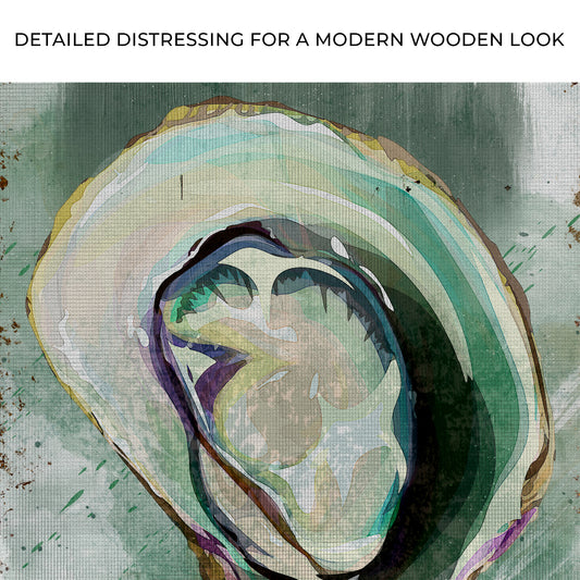 Oyster Shell Abstract Portrait Canvas Wall Art Zoom - Image by Tailored Canvases