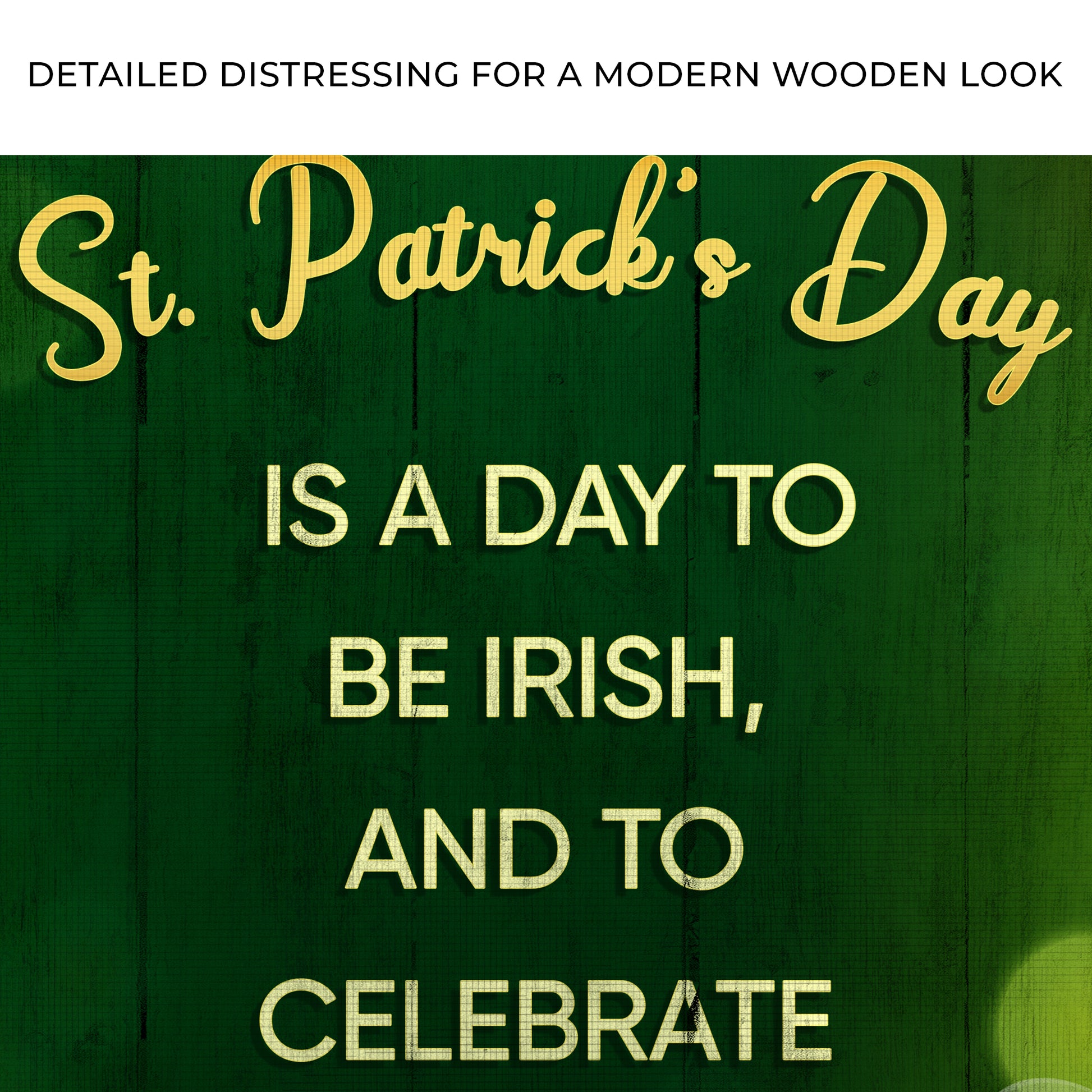 St. Patrick's Day Is A Day To Be Irish Sign Zoom - Image by Tailored Canvases