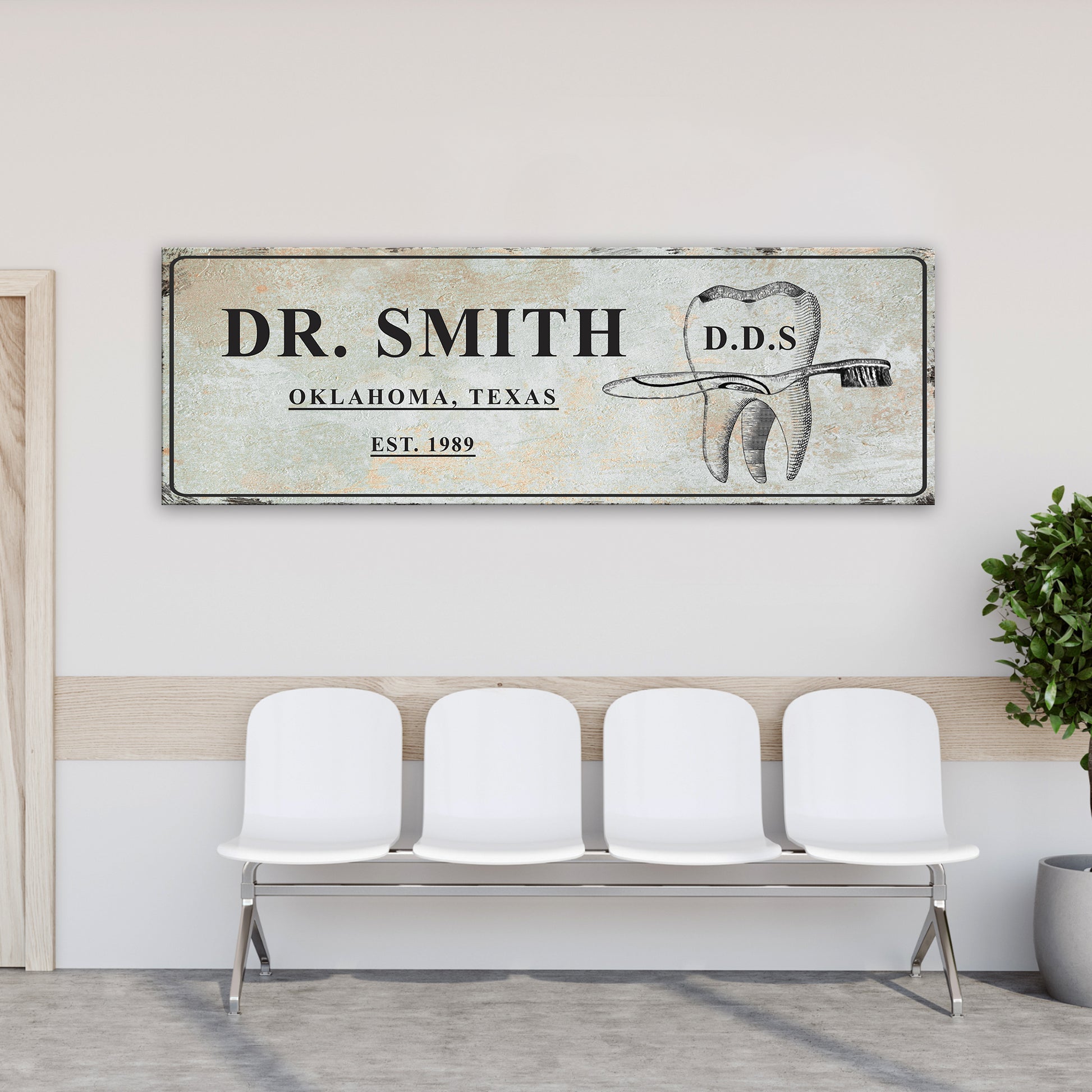 Dental Practice Sign - Image by Tailored Canvases