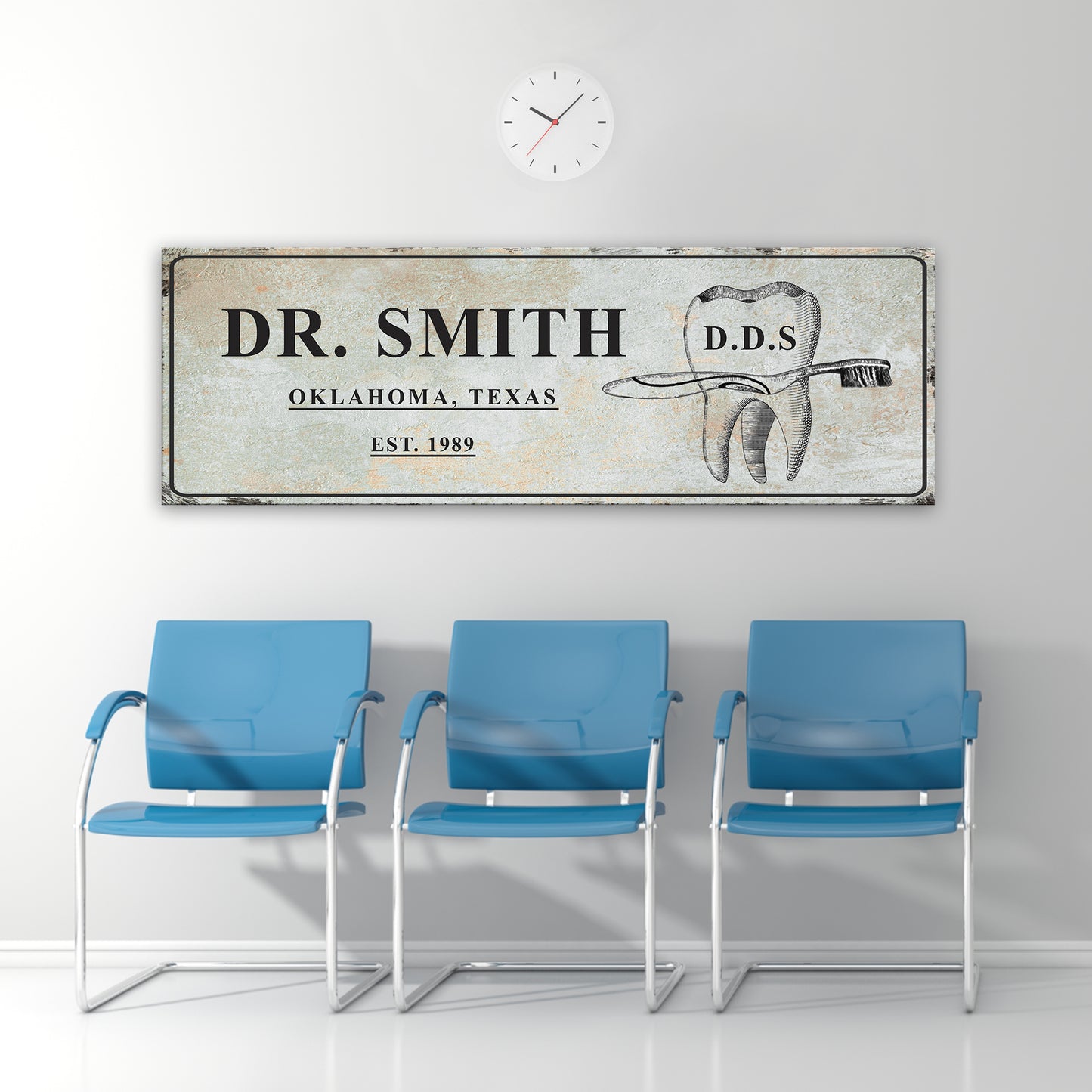 Dental Practice Sign Style 1 - Image by Tailored Canvases