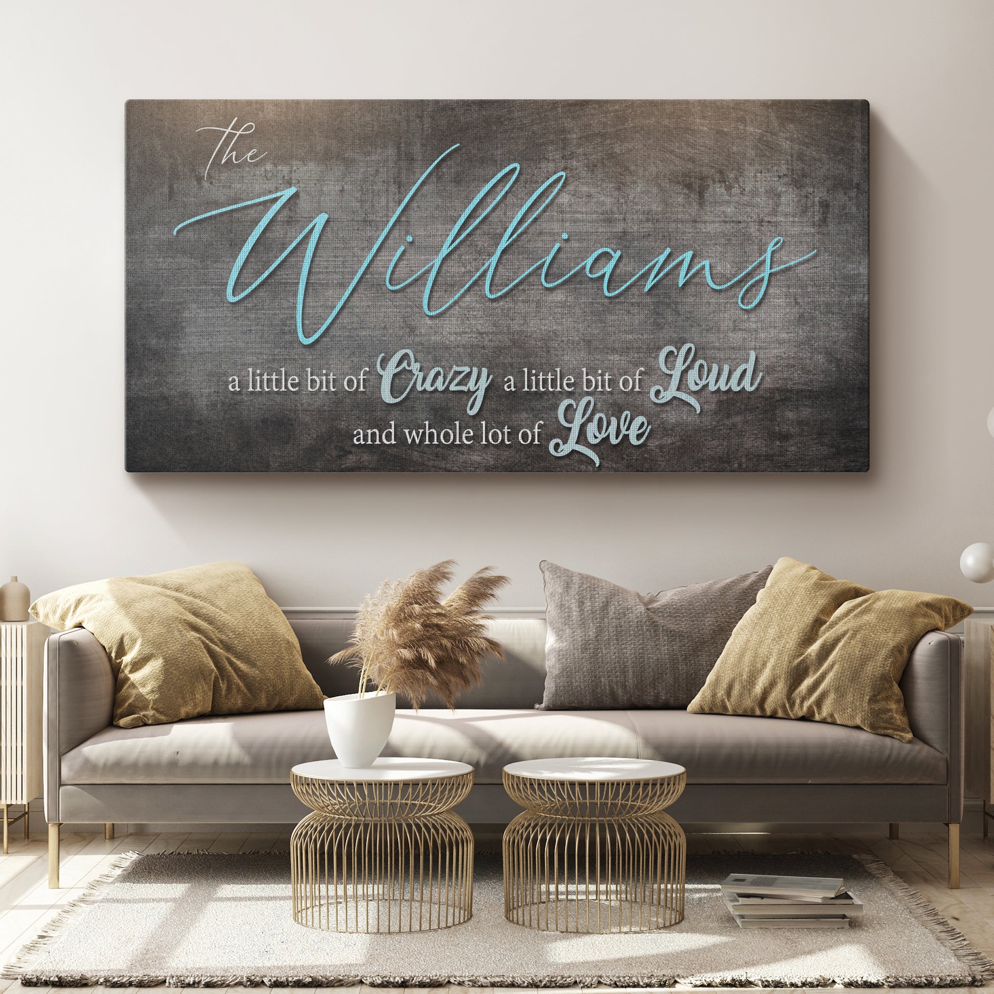 Family Name Sign III Style 1 - Image by Tailored Canvases