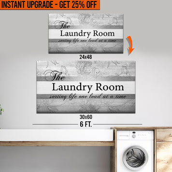 Upgrade Your 48x24 Inches 'The Laundry Room' (Style 1) Canvas To 60x30 Inches