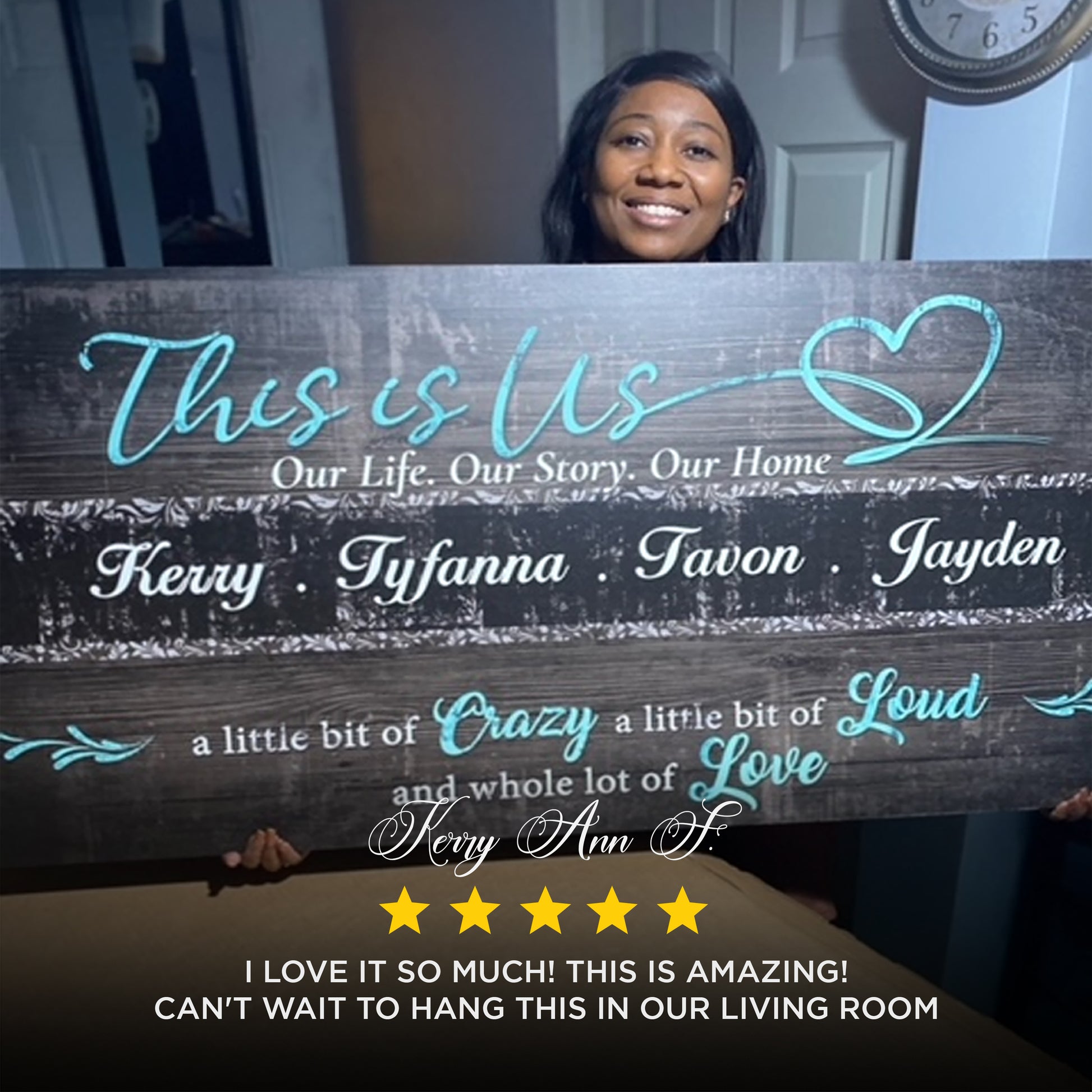 This is Us Sign Style 2 - Image by Tailored Canvases