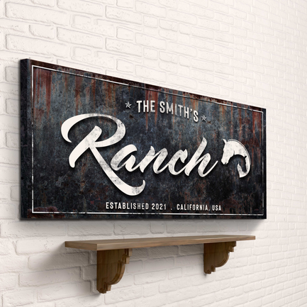 Family Ranch Sign - Image by Tailored Canvases