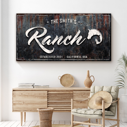 Family Ranch Sign - Image by Tailored Canvases