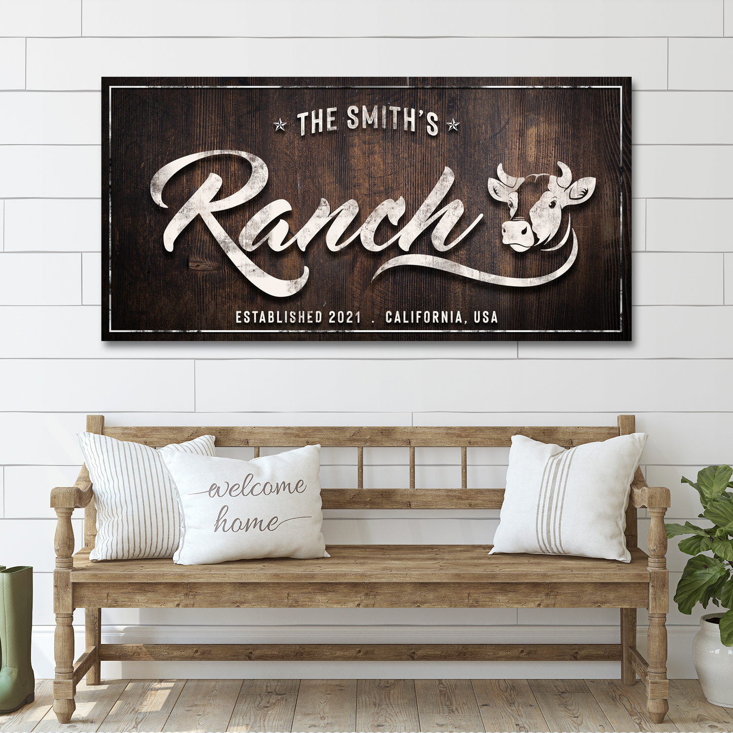 Family Cattle Ranch Sign - Image by Tailored Canvases