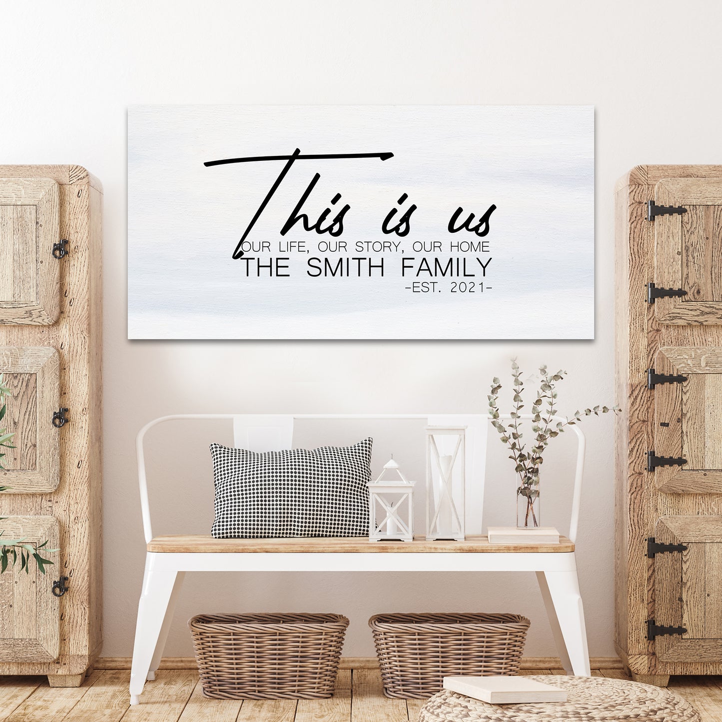 This Is Us Our life Our Story Sign Style 2 - Image by Tailored Canvases
