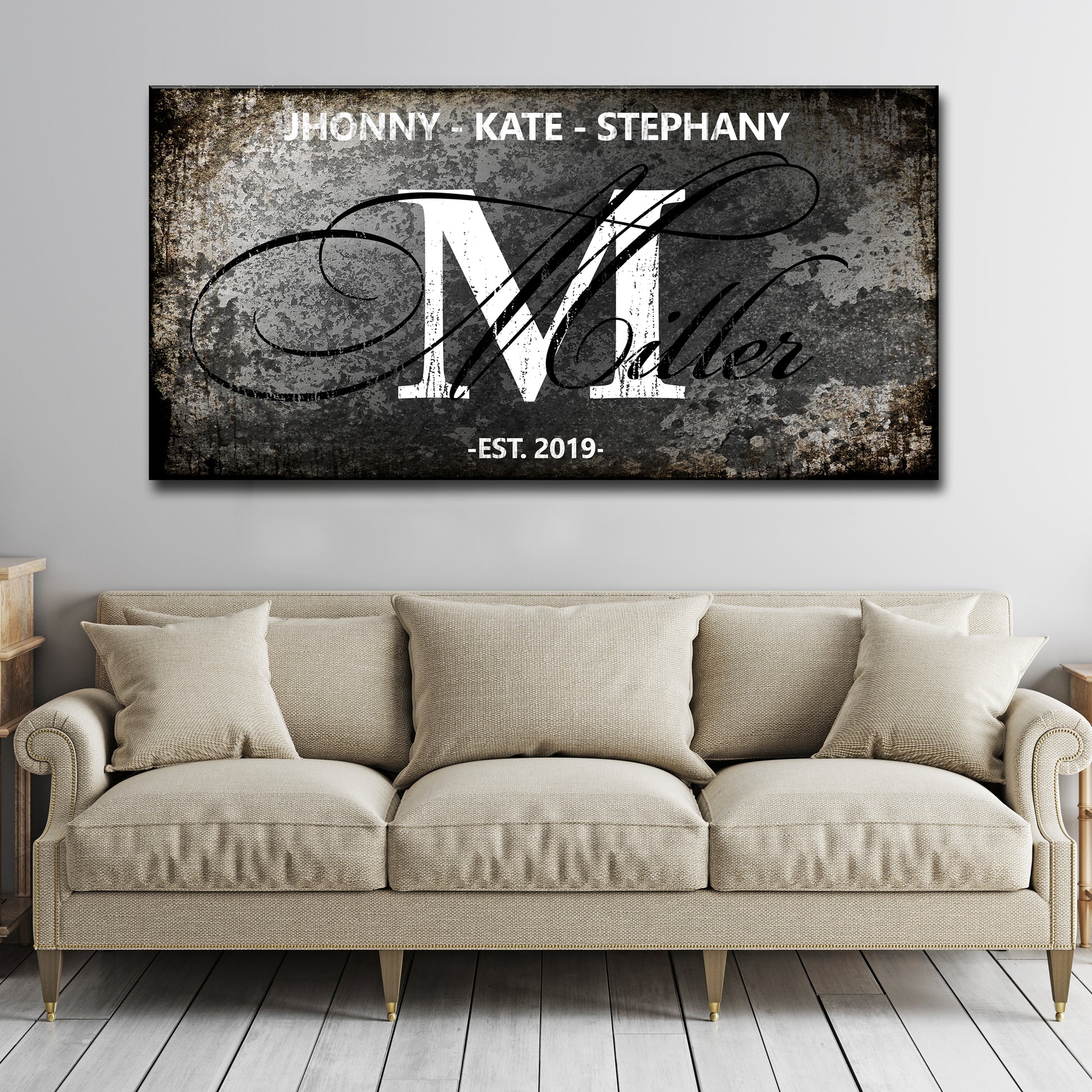 Family Sign V Style 1 - Image by Tailored Canvases