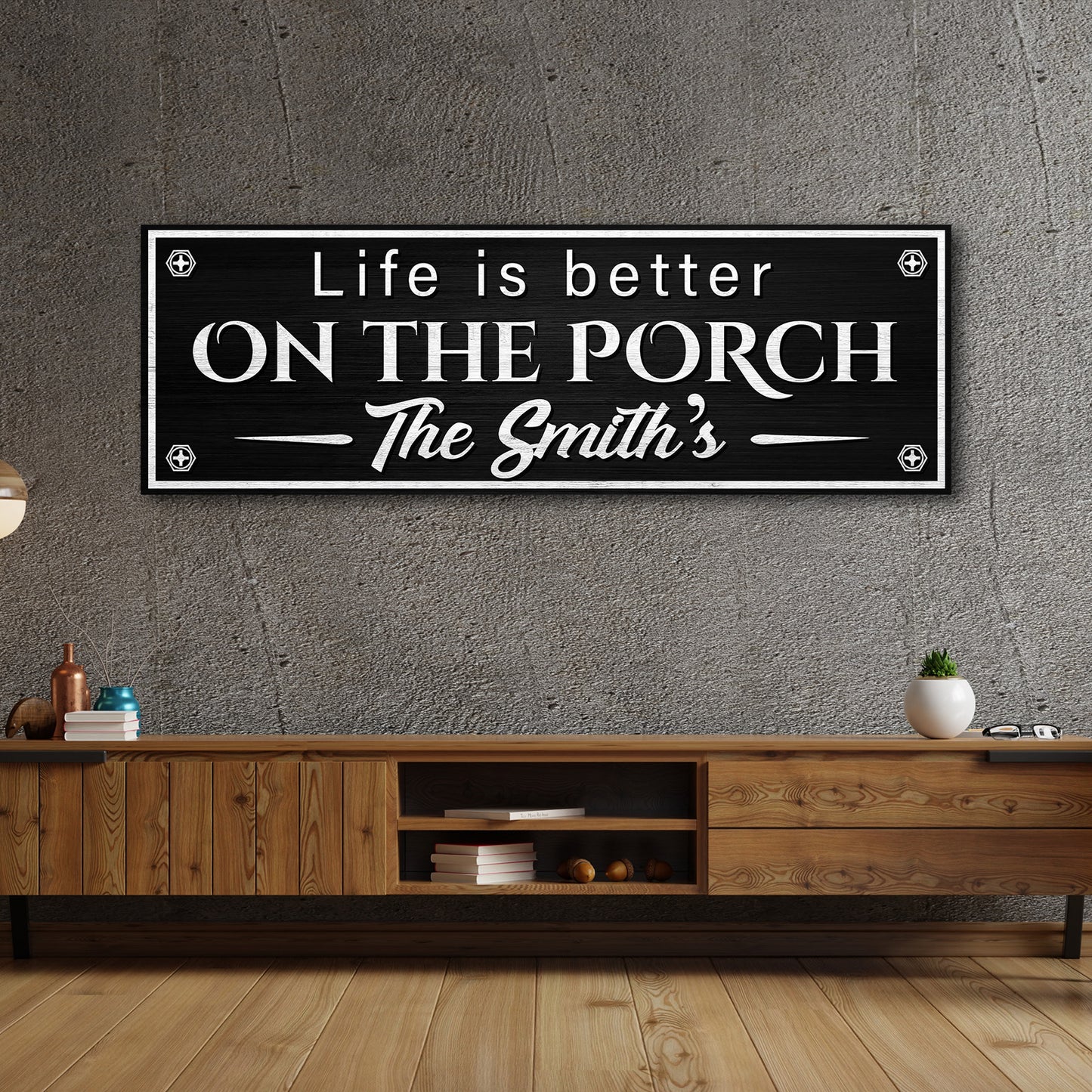 Family Porch Sign Style 1 - Image by Tailored Canvases