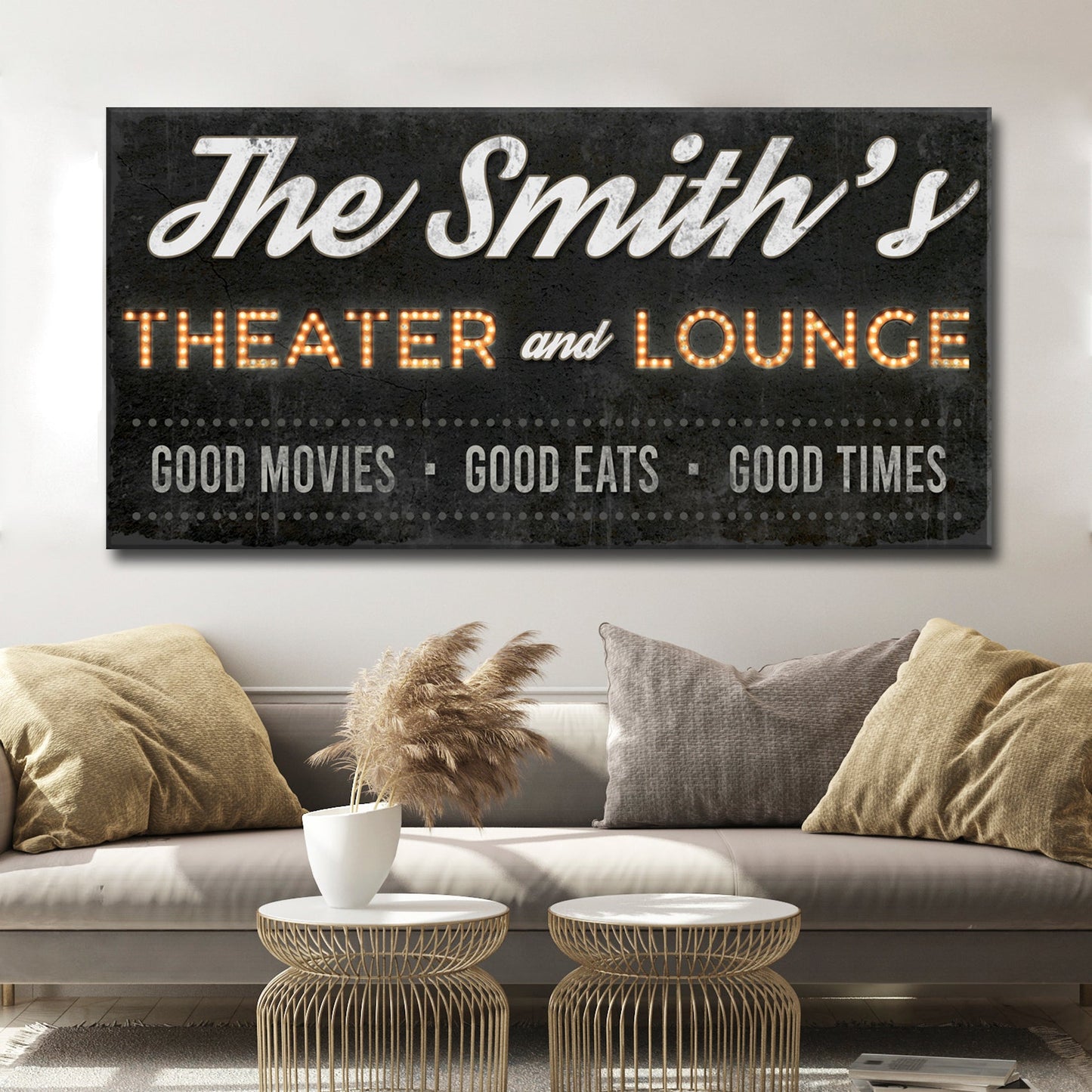 Family Theater and Lounge Sign III