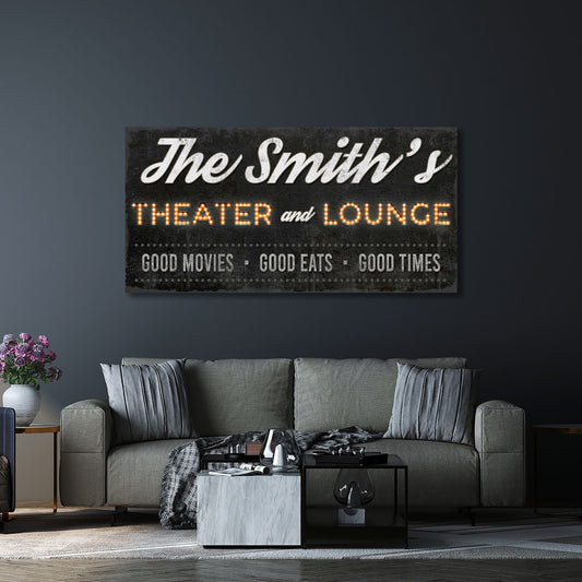 Family Theater and Lounge Sign III