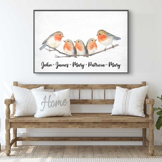 Family Flock of Birds Sign - Image by Tailored Canvases