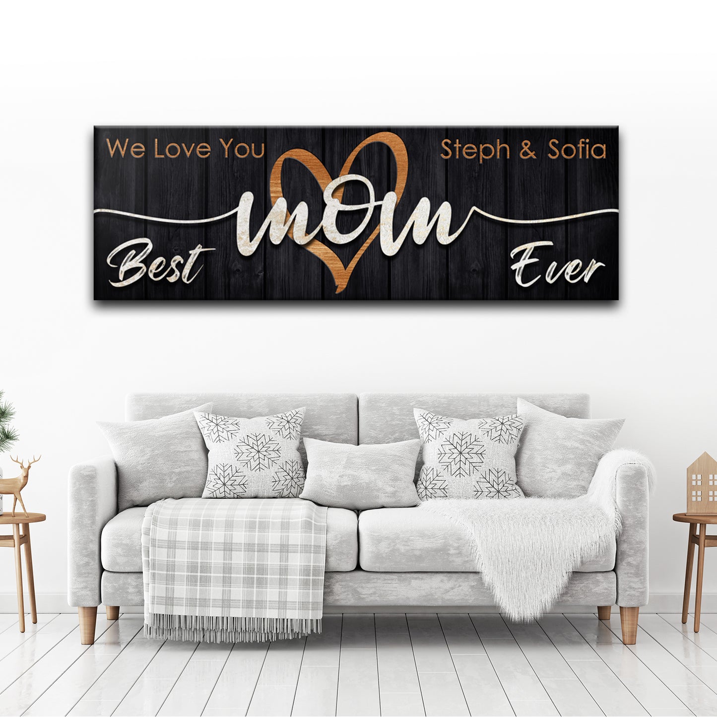 Best MOM Ever Sign Style 1 - Image by Tailored Canvases