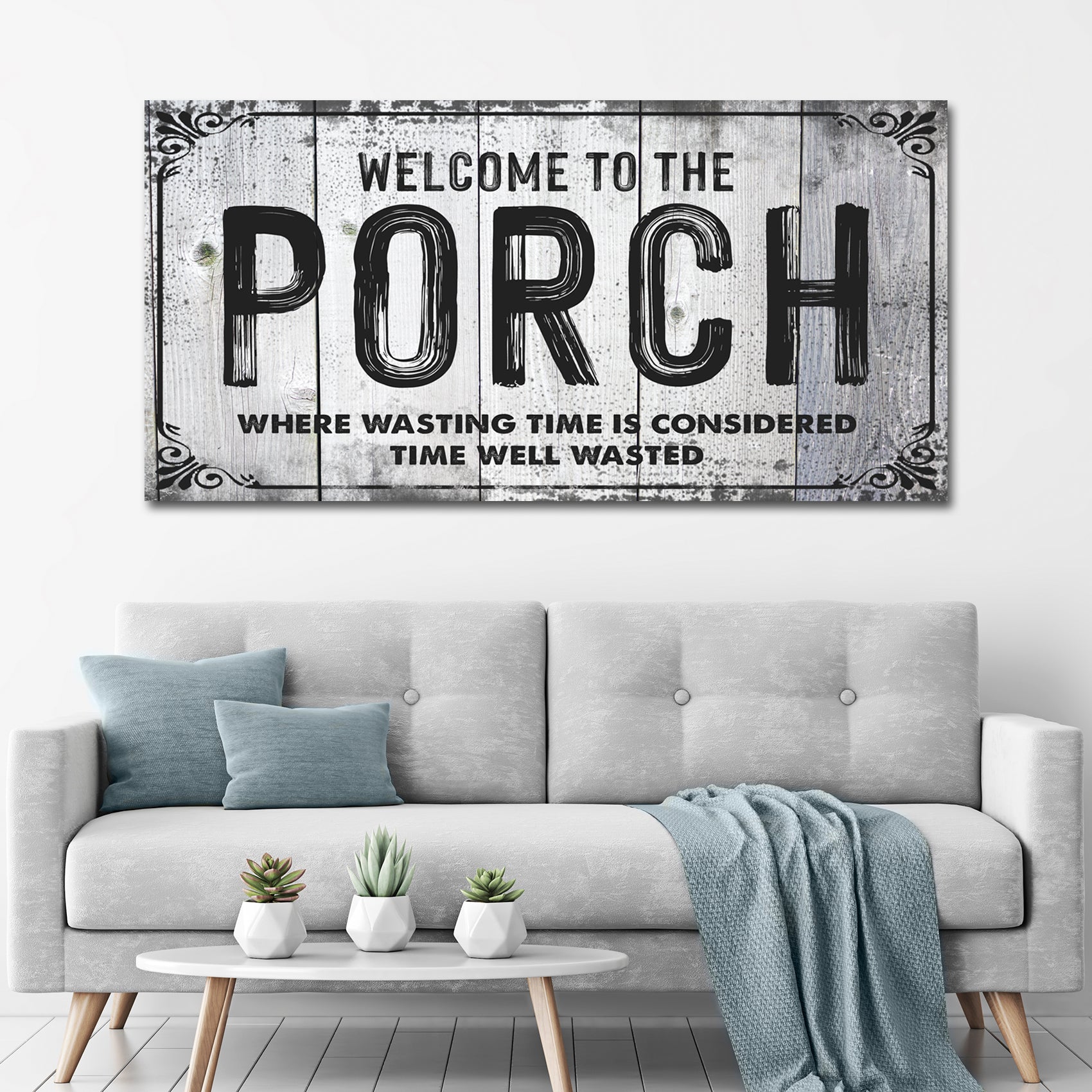 Welcome To The Porch Sign Style 2 - Image by Tailored Canvases
