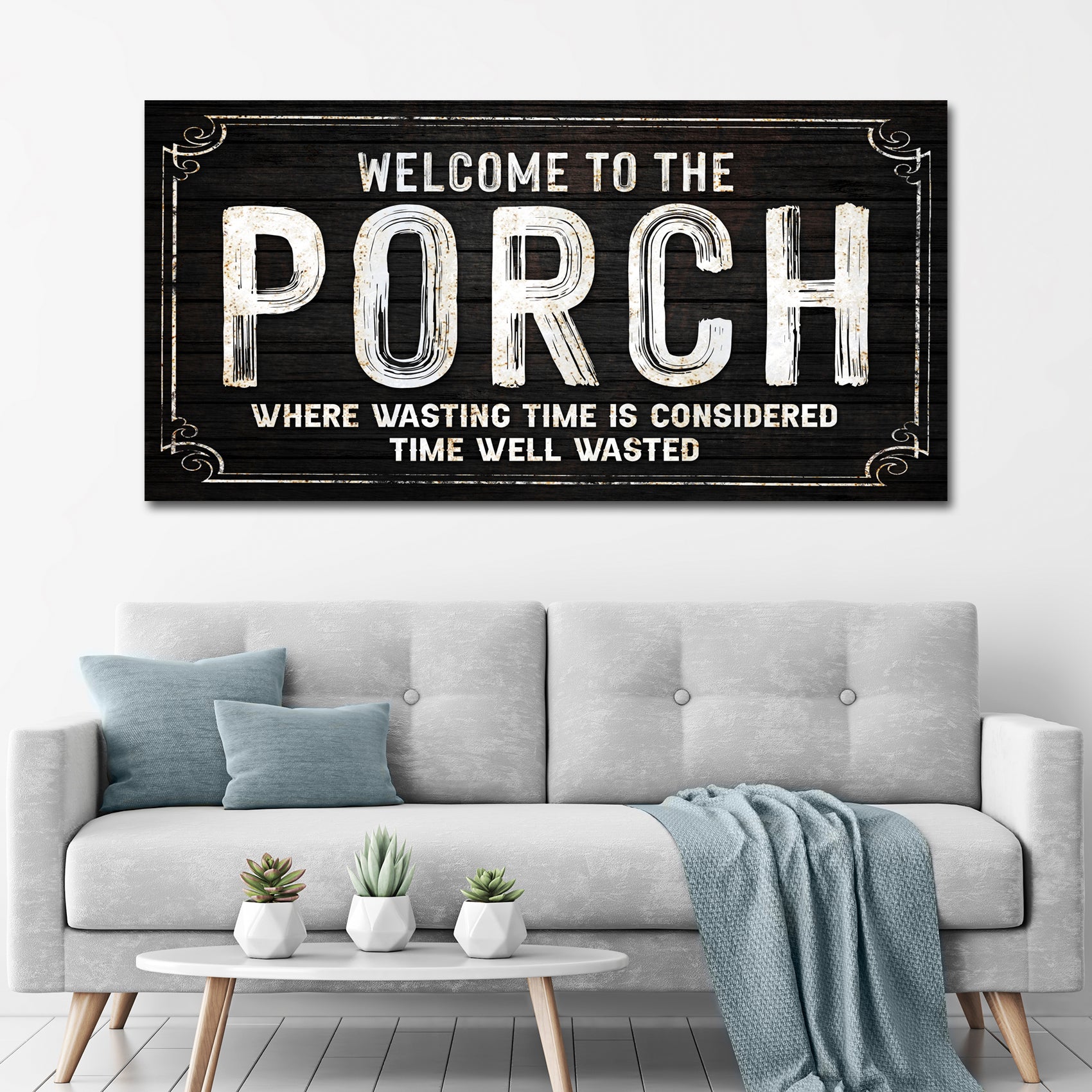 Welcome To The Porch Sign Style 3 - Image by Tailored Canvases