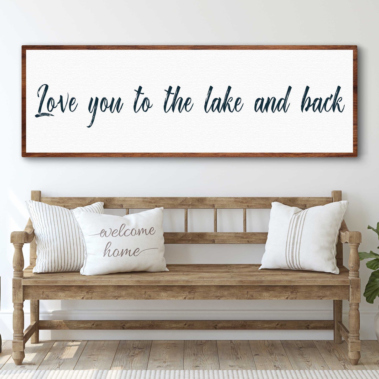 Love you to the Lake and Back Sign II - Image by Tailored Canvases