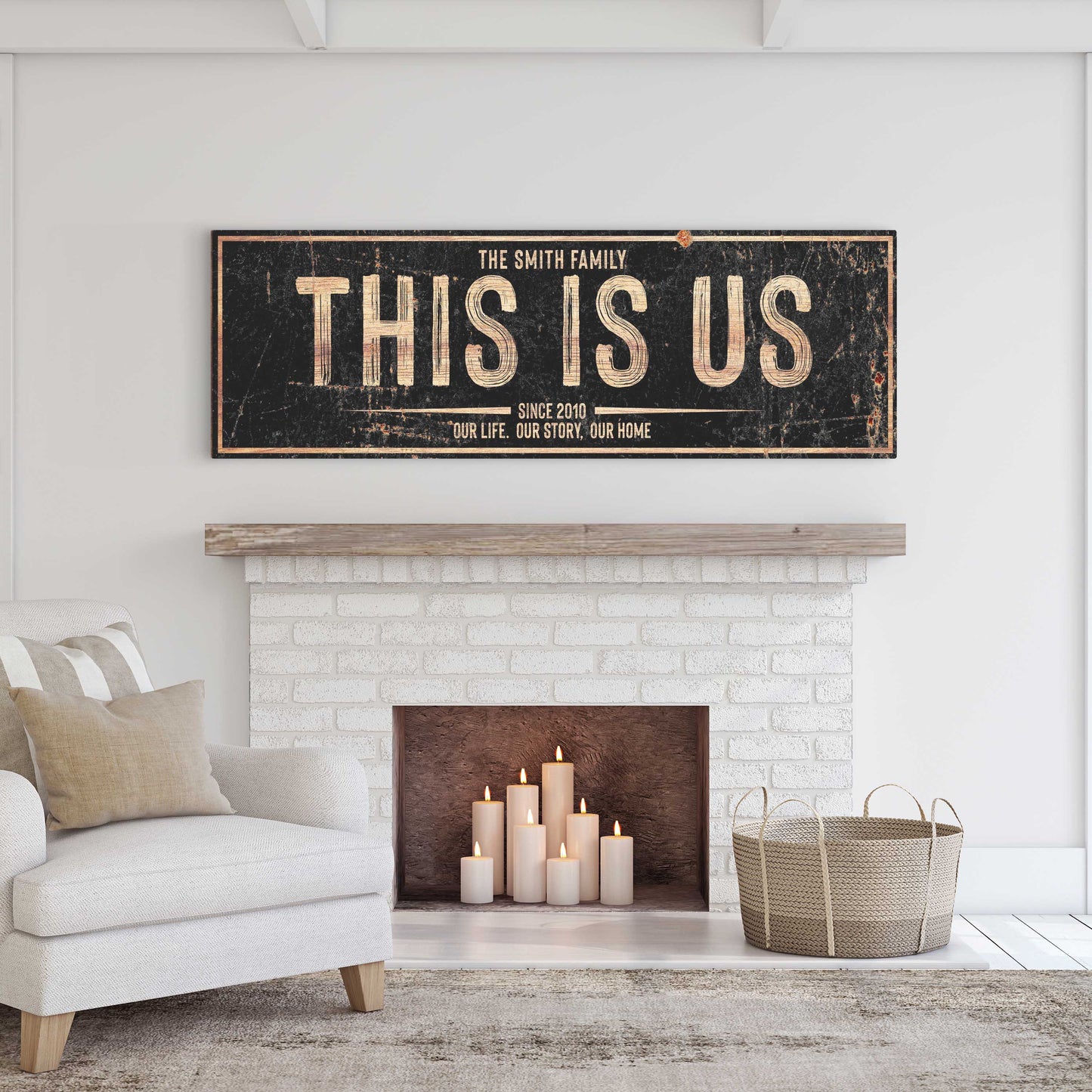 This Is Us Sign IV Size Style 2 - Image by Tailored Canvases