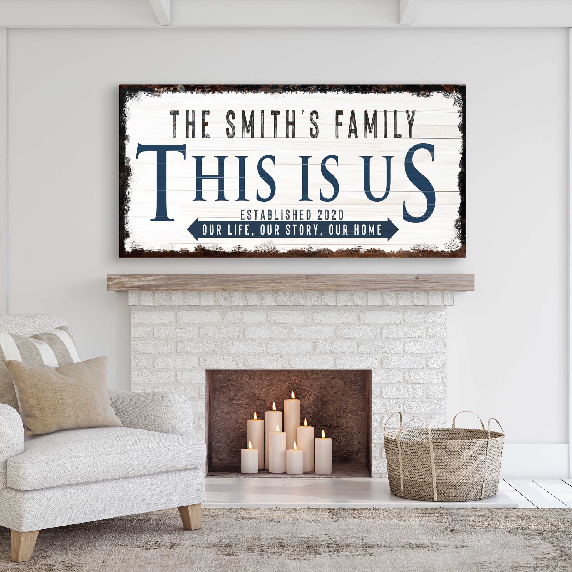 This is Us Sign V Style 1 - Image by Tailored Canvases