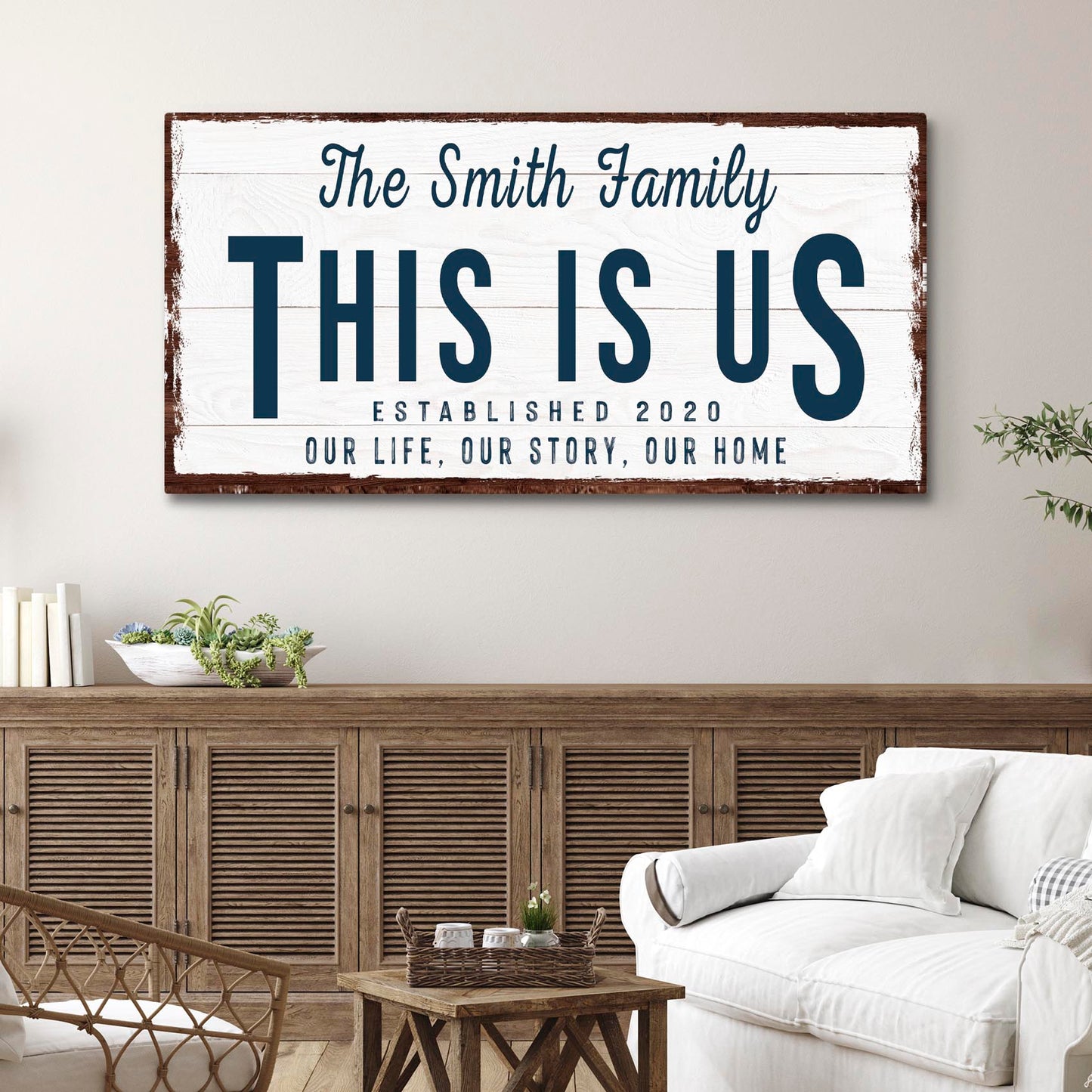 This is Us Sign V Style 2 - Image by Tailored Canvases
