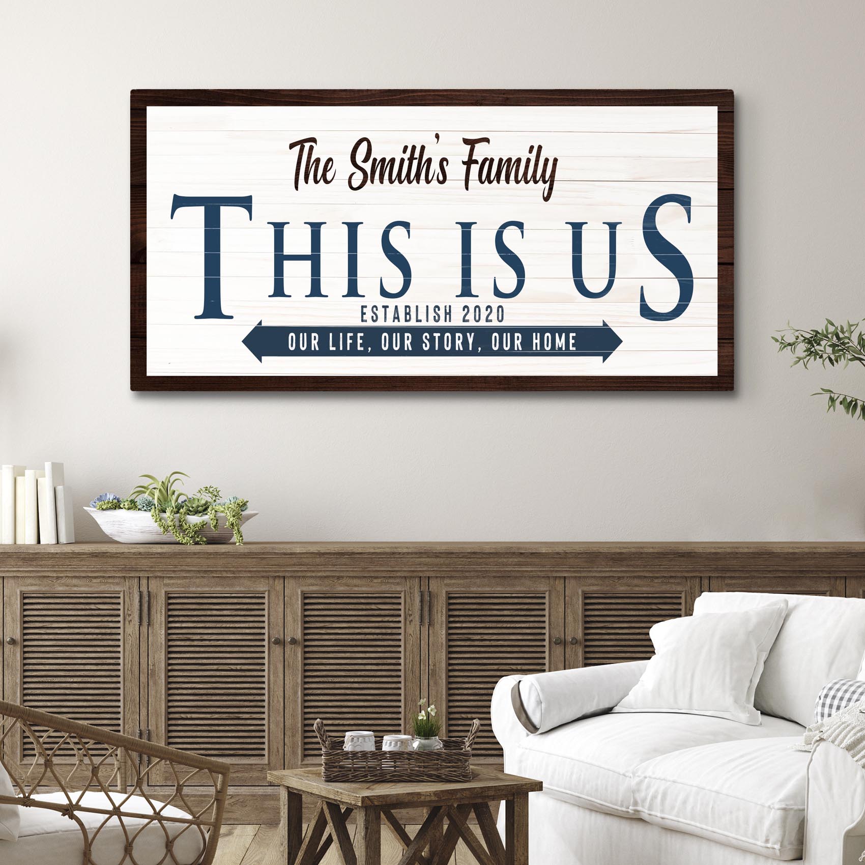 This is Us Sign V Style 3 - Image by Tailored Canvases