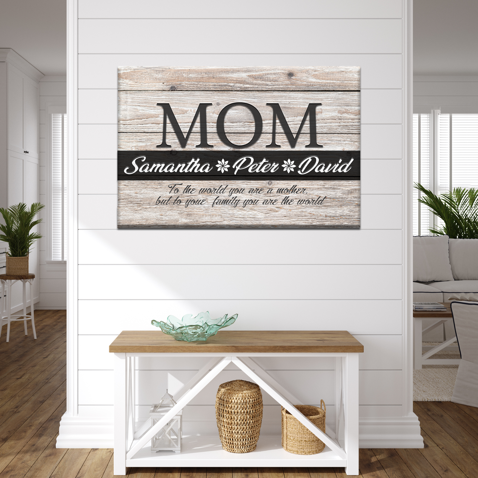 You Are the World, MOM Sign - Image by Tailored Canvases