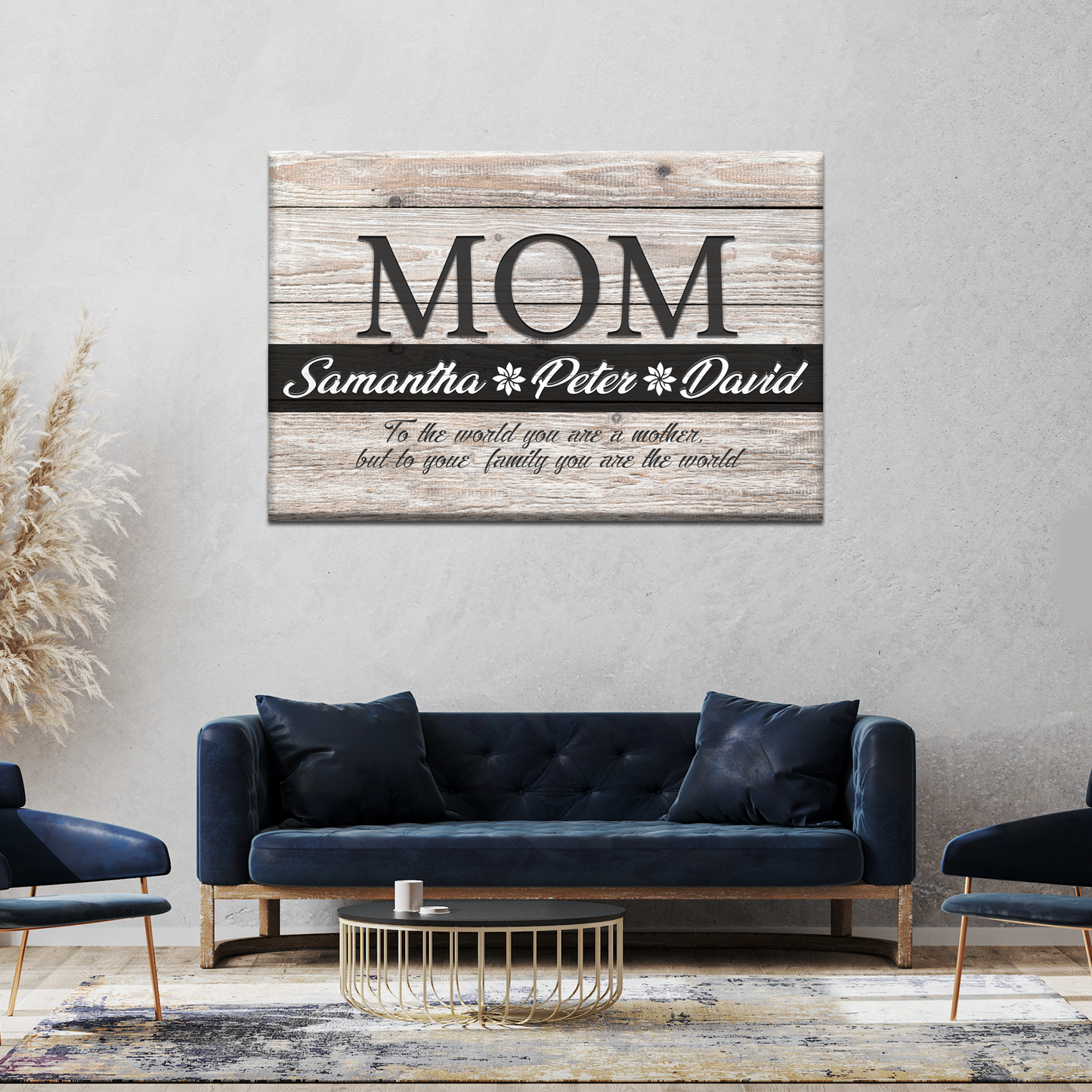 You Are the World, MOM Sign Style 1 - Image by Tailored Canvases
