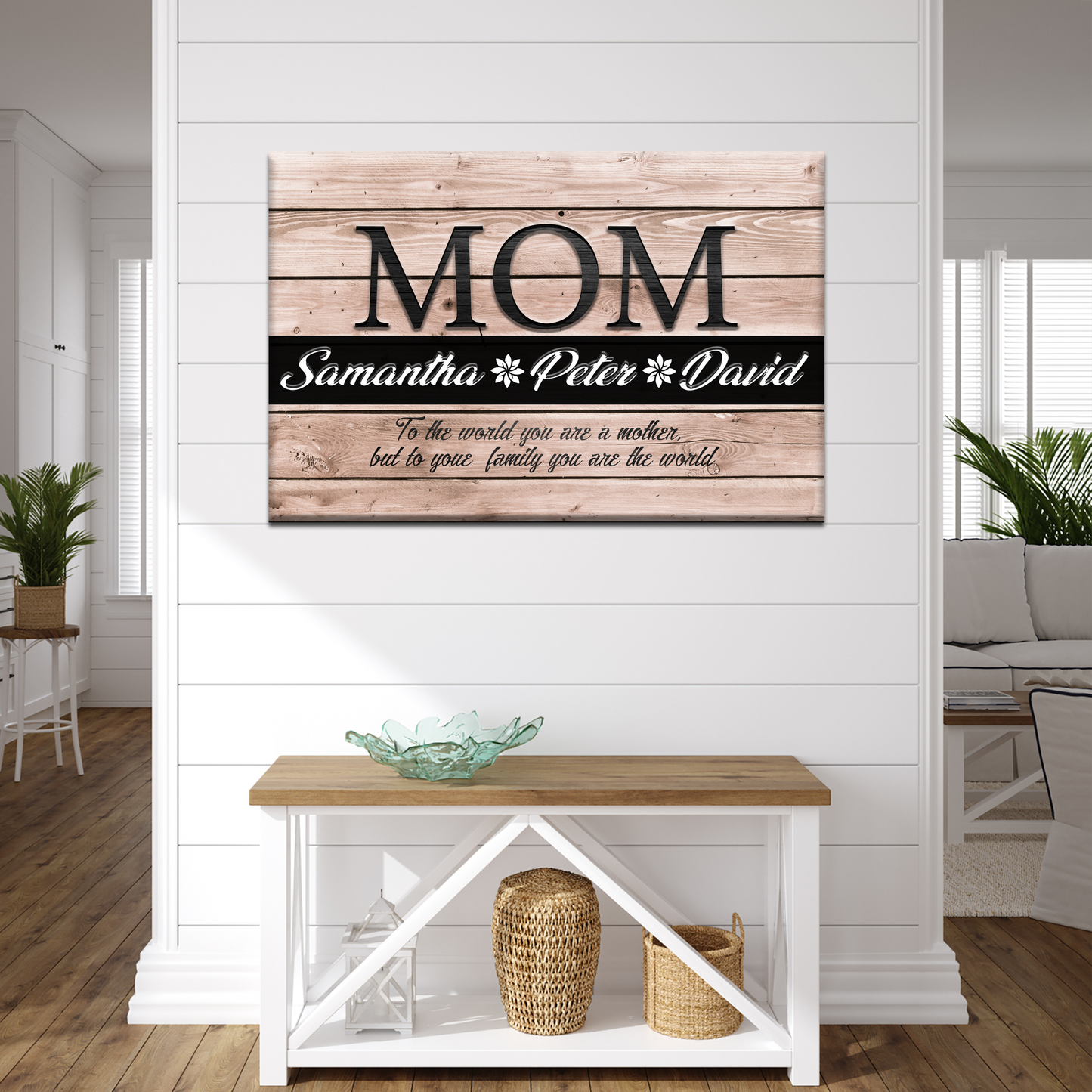 You Are the World, MOM Sign Style 2 - Image by Tailored Canvases