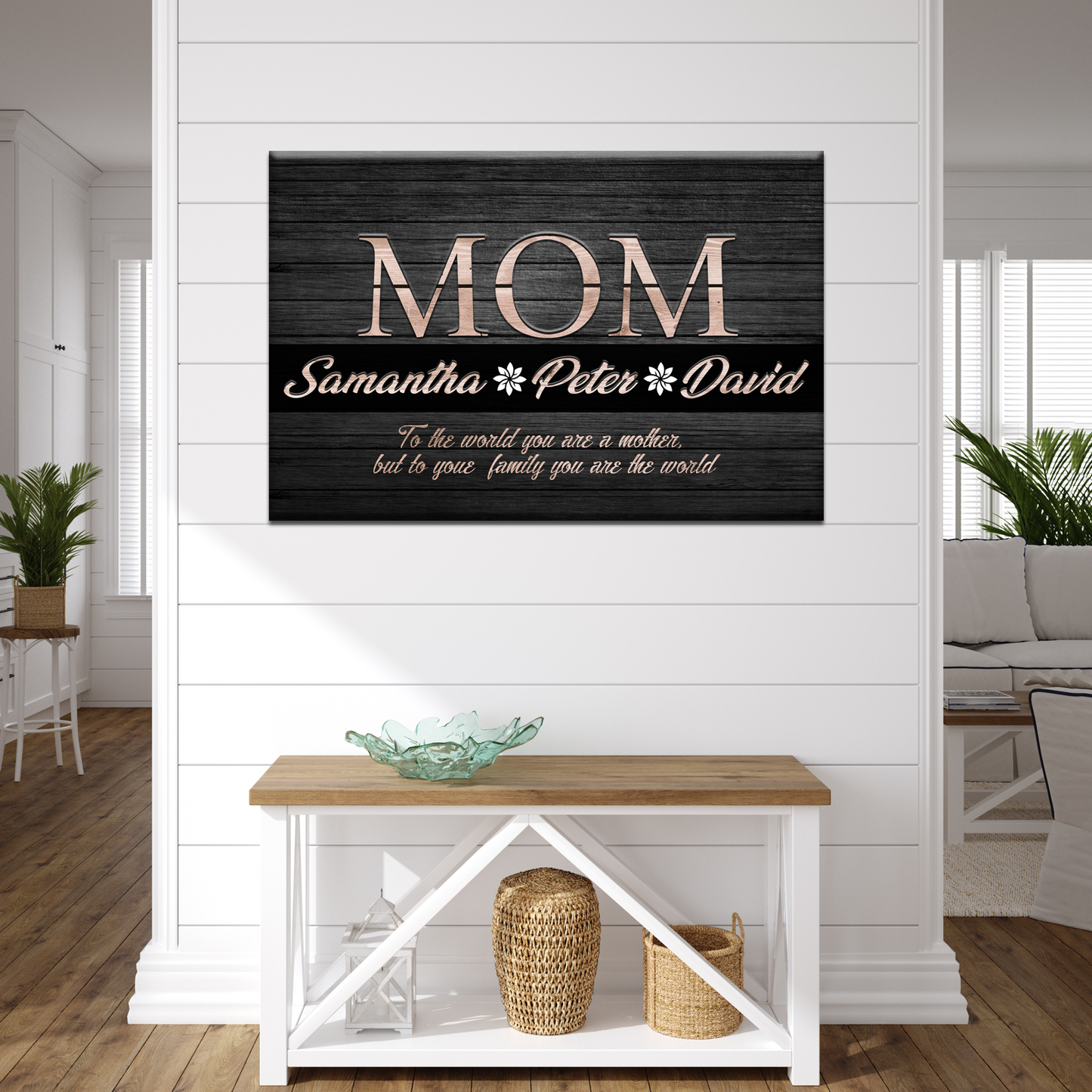 You Are the World, MOM Sign Style 3 - Image by Tailored Canvases