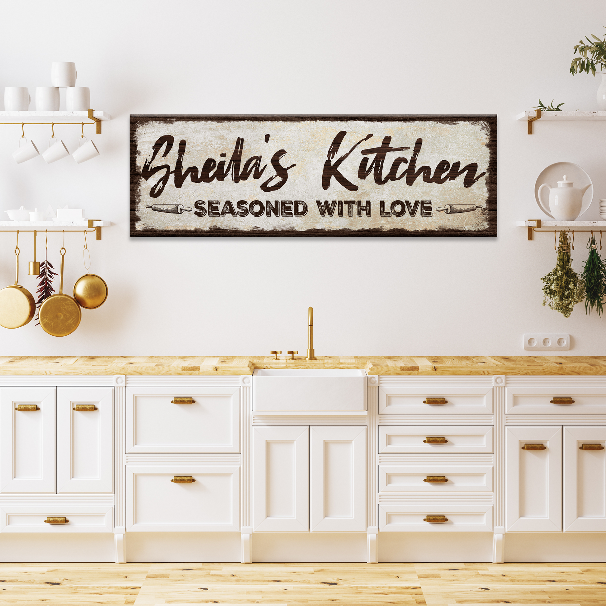 Seasoned with Love Kitchen Sign - Image by Tailored Canvases