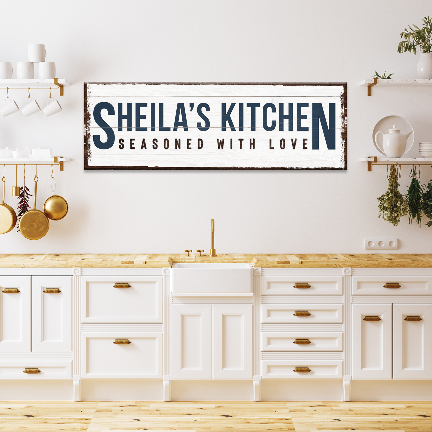 Seasoned with Love Kitchen Sign Style 3 - Image by Tailored Canvases