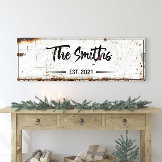Family Rustic Sign Style 1 - Image by Tailored Canvases