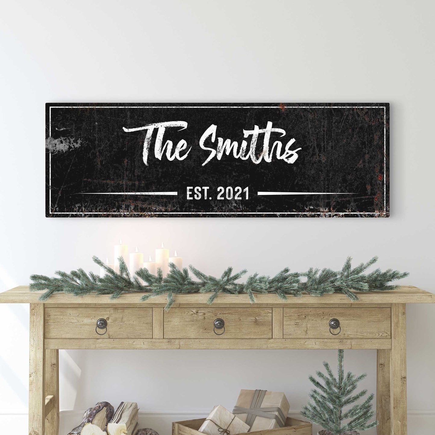 Family Rustic Sign Style 2 - Image by Tailored Canvases