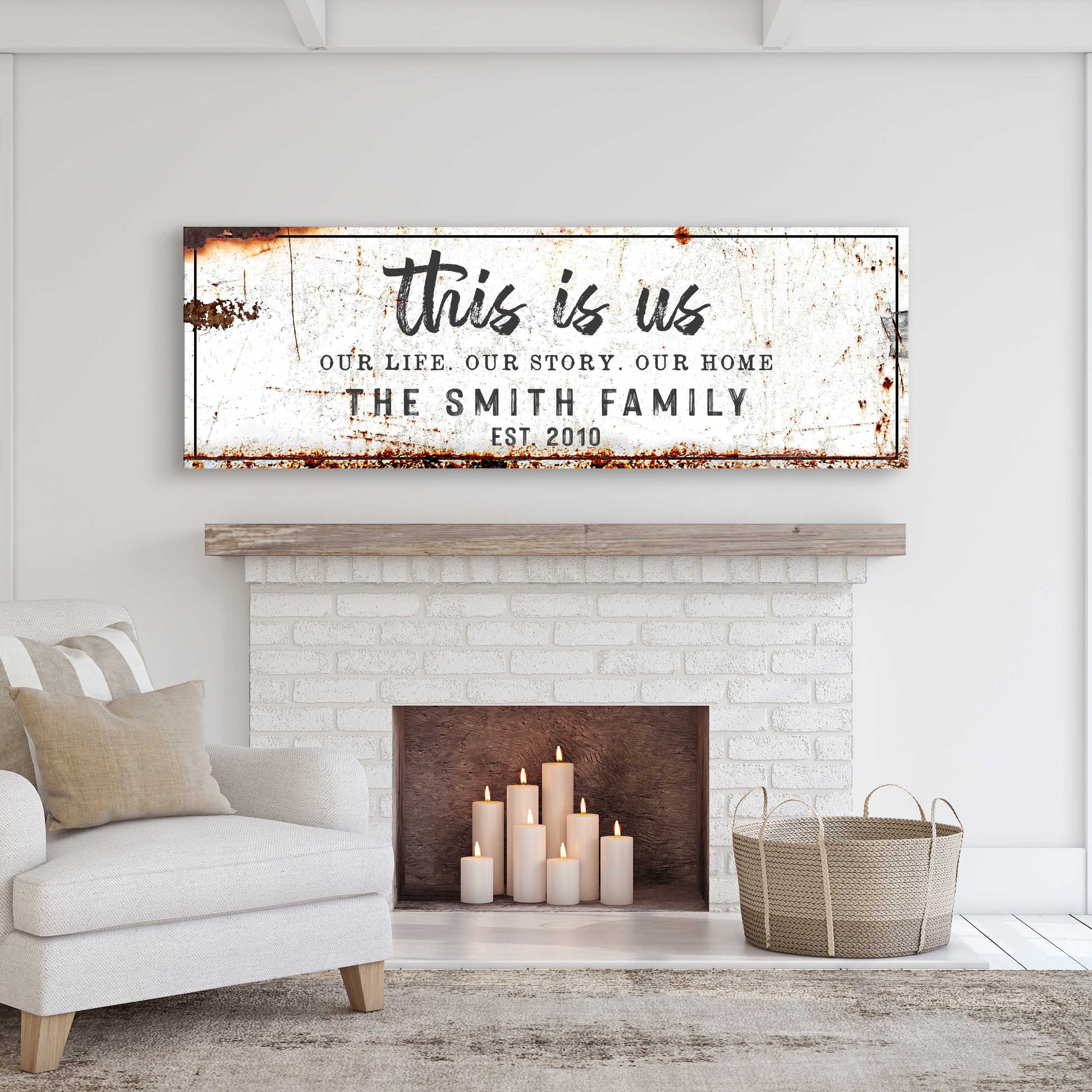 Rustic This is Us Sign - Image by Tailored Canvases