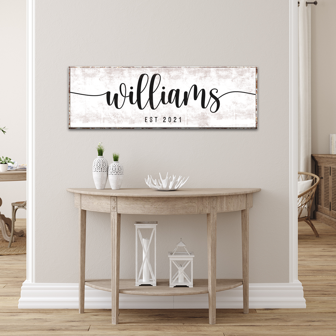 Family Sign X Size Style 2 - Image by Tailored Canvases