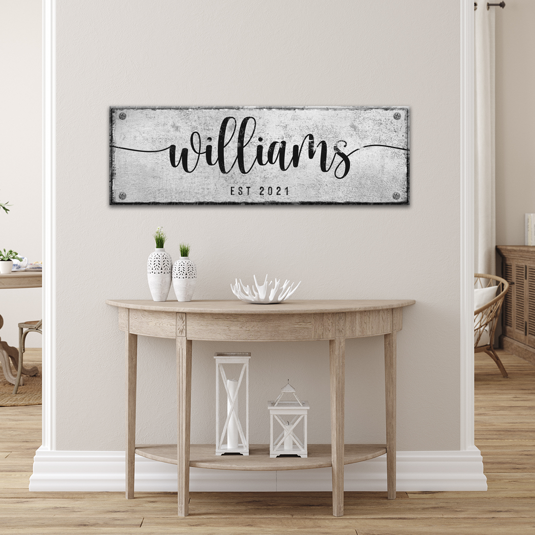 Family Sign X Size Style 3 - Image by Tailored Canvases