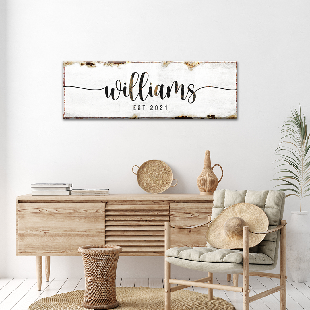 Family Sign X Style 1 - Image by Tailored Canvases