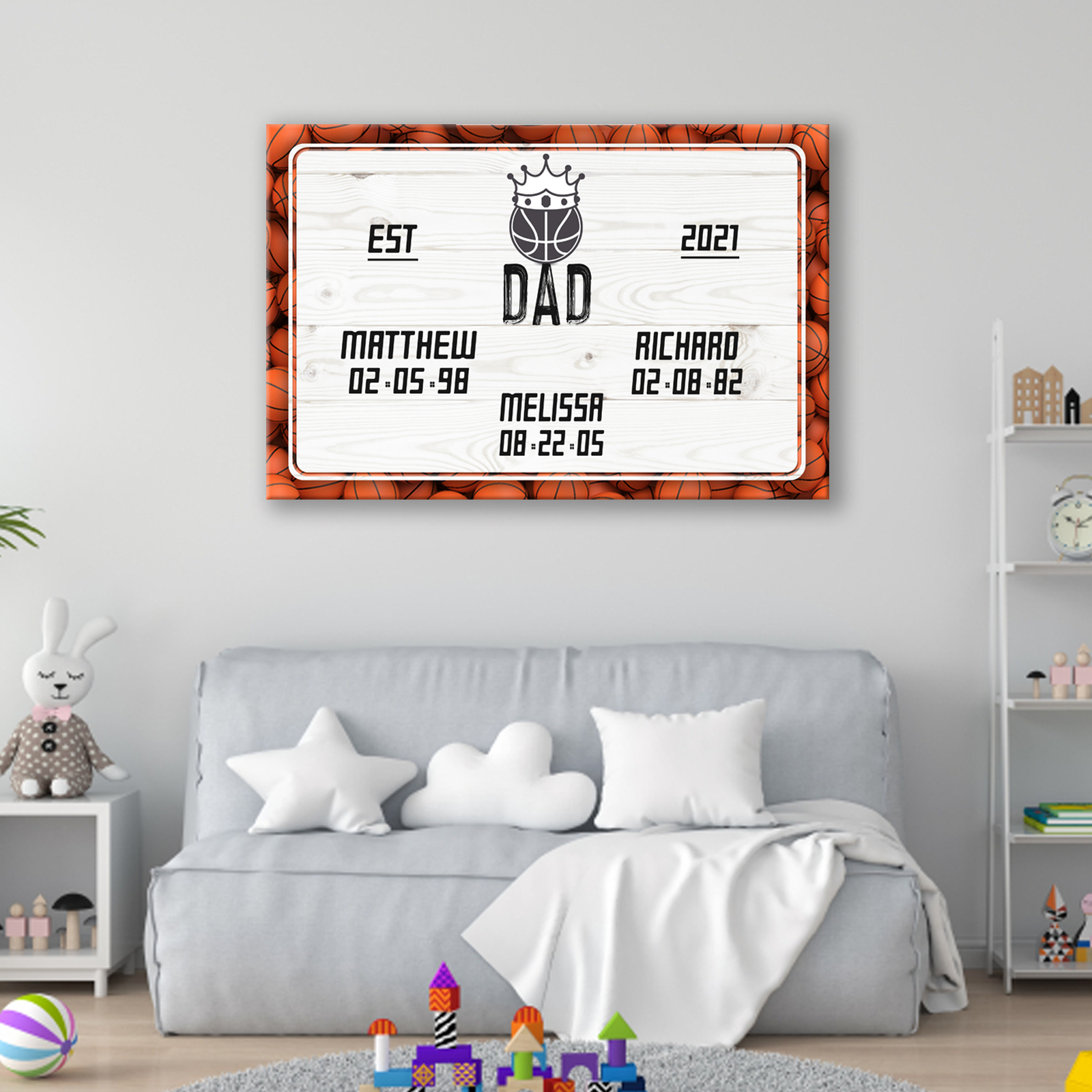 Father Sports Name Sign III Style 1 - Image by Tailored Canvases