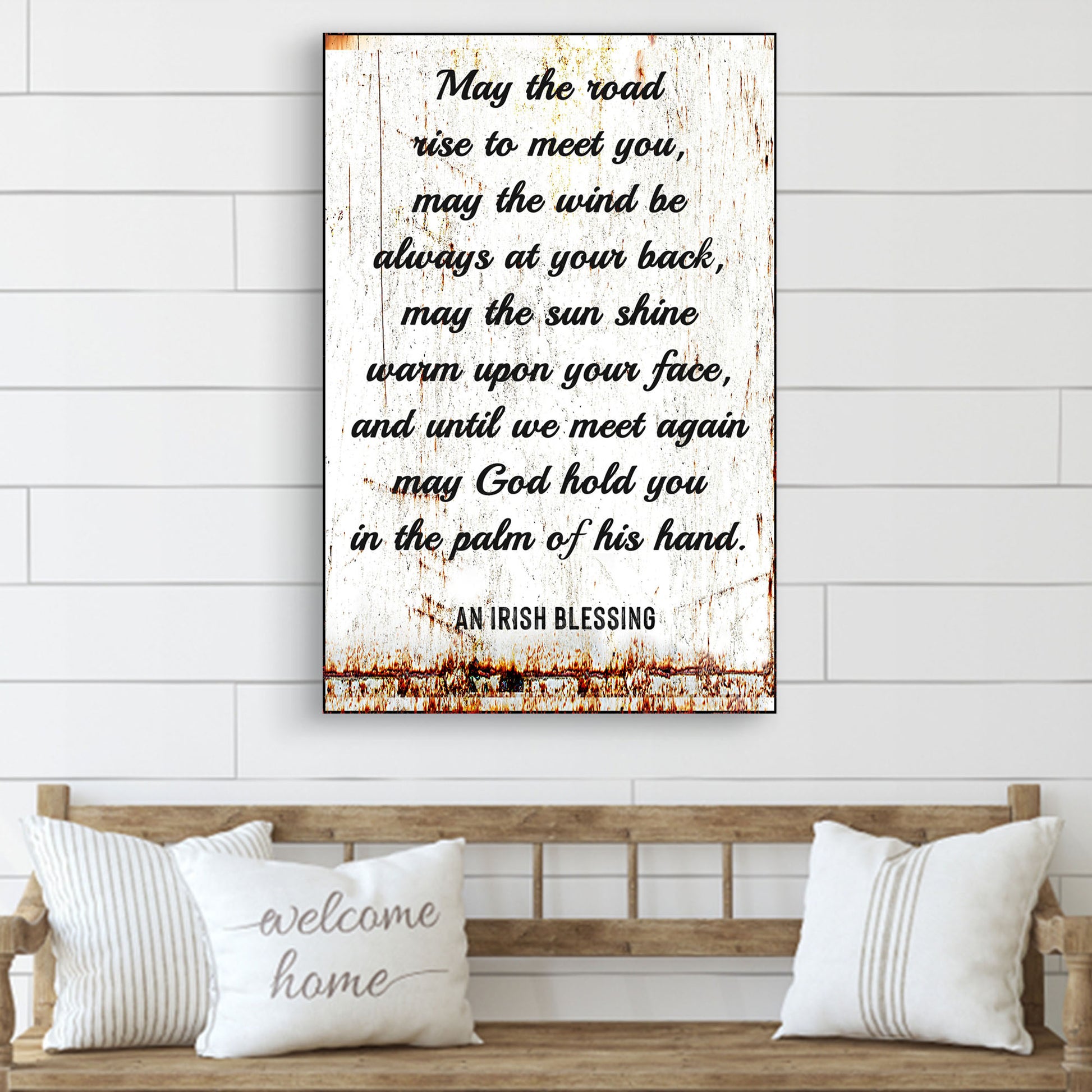 An Irish Blessing Portrait Sign Style 1 - Image by Tailored Canvases