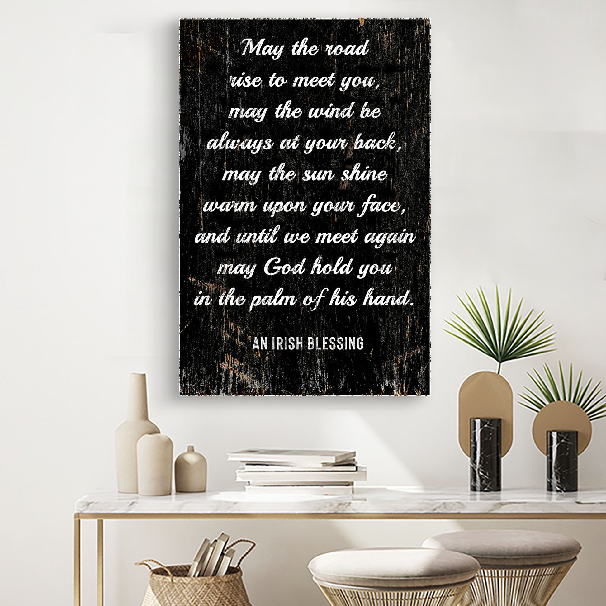 An Irish Blessing Portrait Sign Style 2 - Image by Tailored Canvases