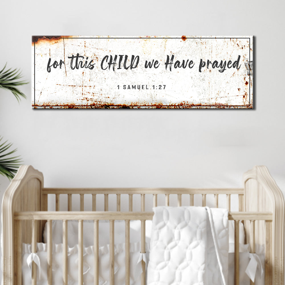 1 Samuel 1:27 Scripture Sign - Image by Tailored Canvases