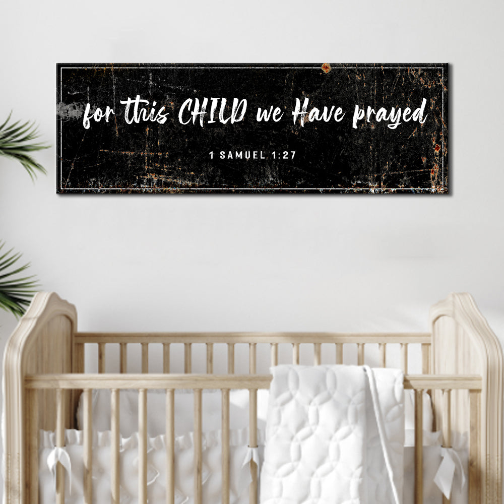 1 Samuel 1:27 Scripture Sign Style 2 - Image by Tailored Canvases