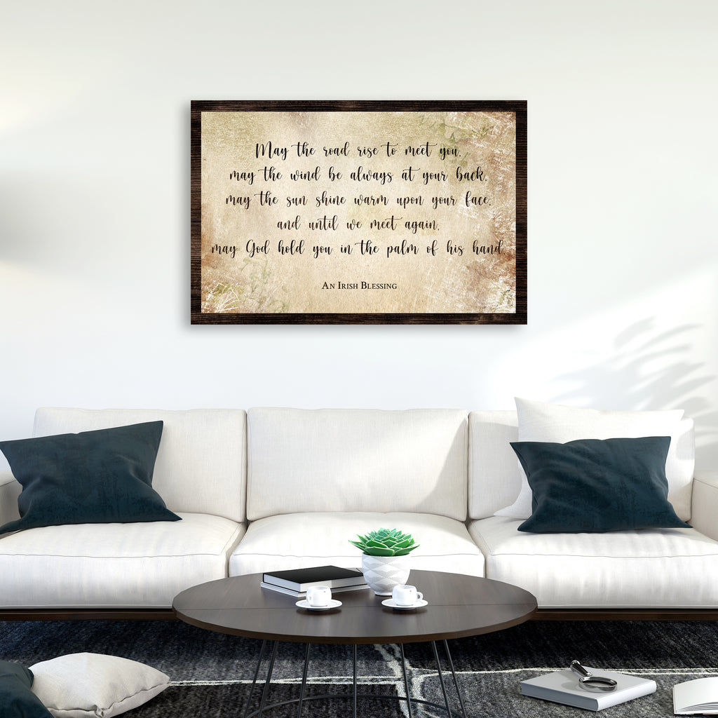 An Irish Blessing Sign by Tailored Canvases