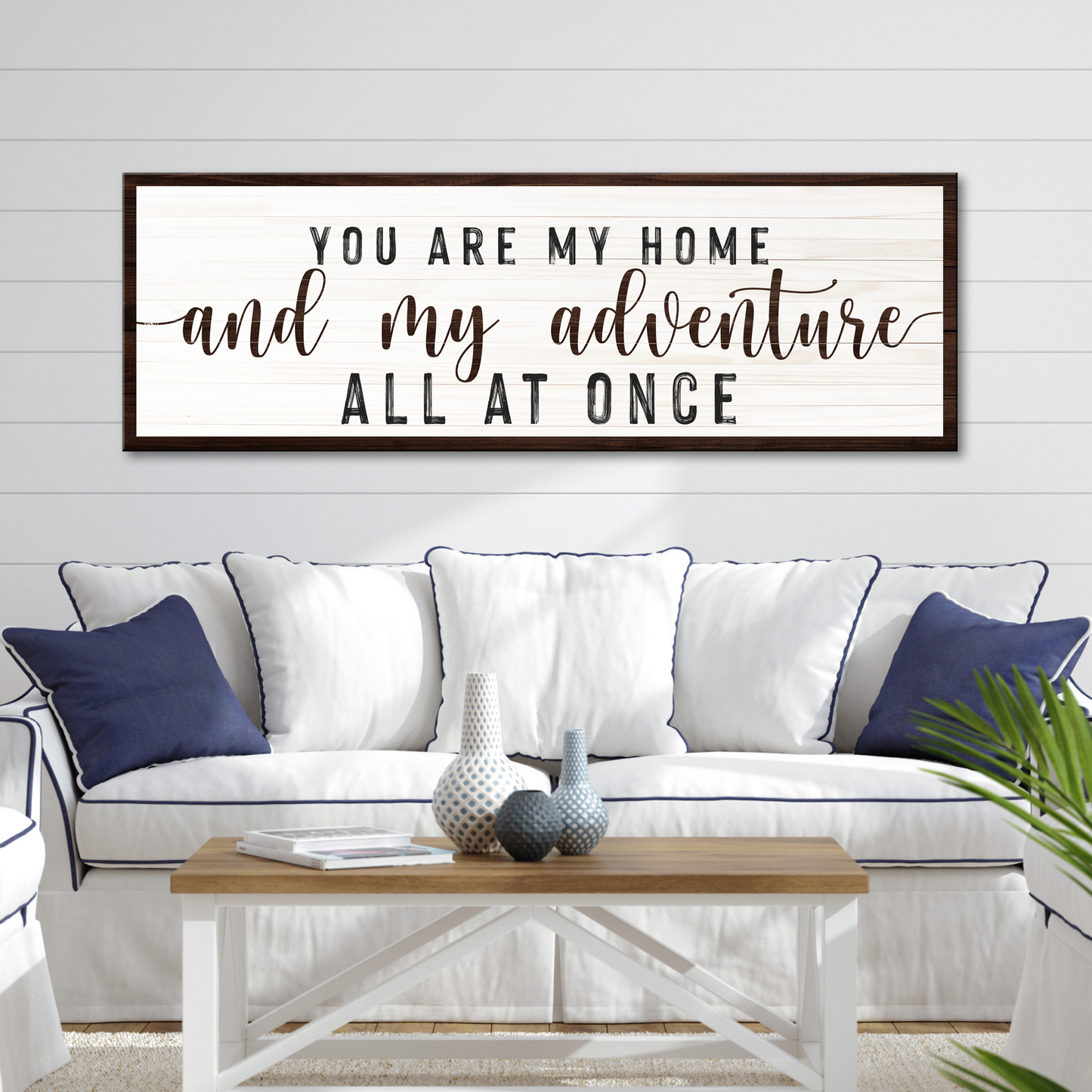 You are My Home and My Adventure Sign III Style 2 - Image by Tailored Canvases