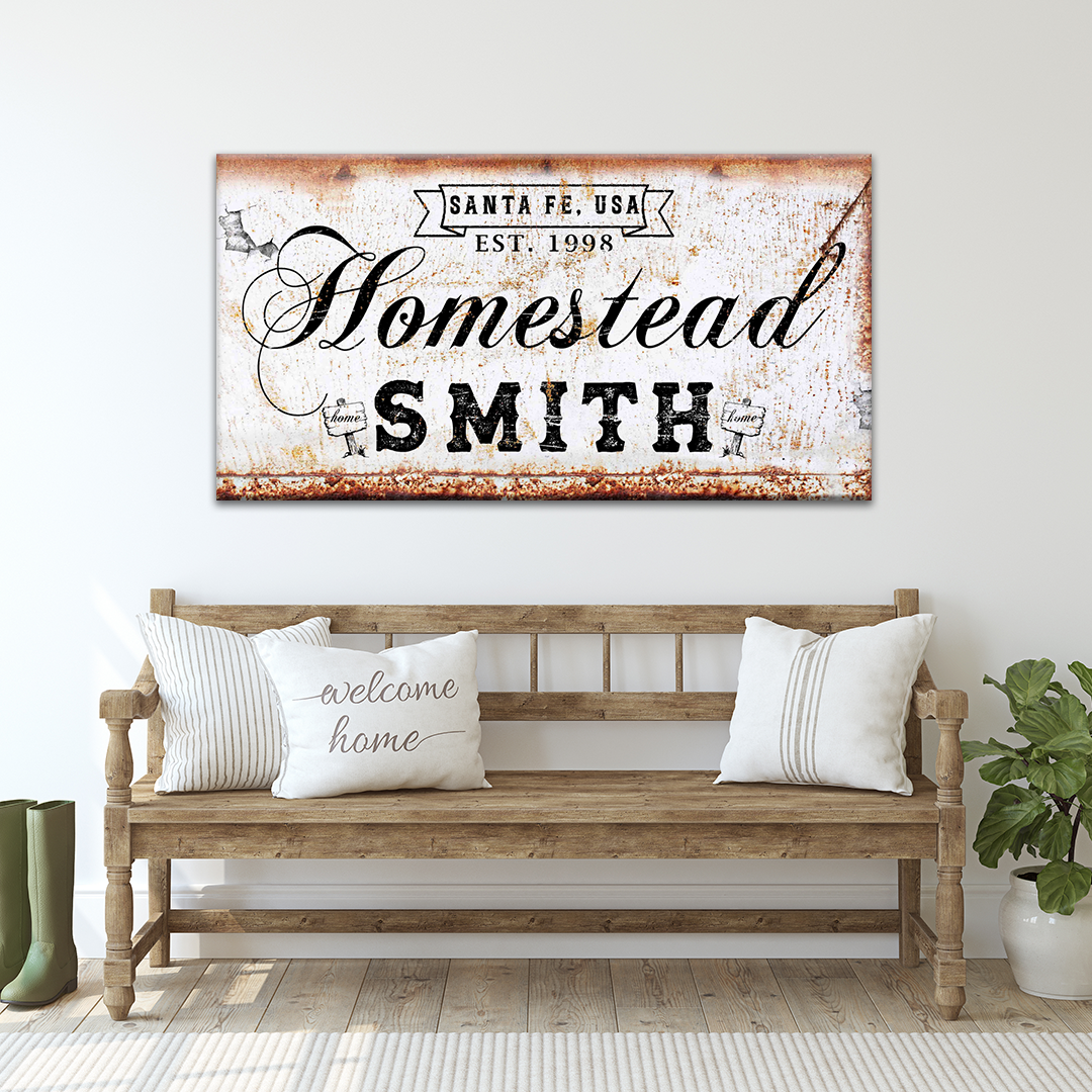 Family Homestead Sign II Style 2 - Image by Tailored Canvases