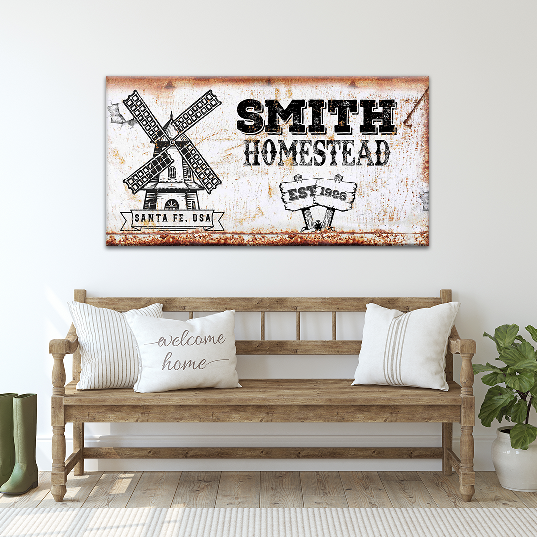 Family Homestead Sign II Style 3 - Image by Tailored Canvases