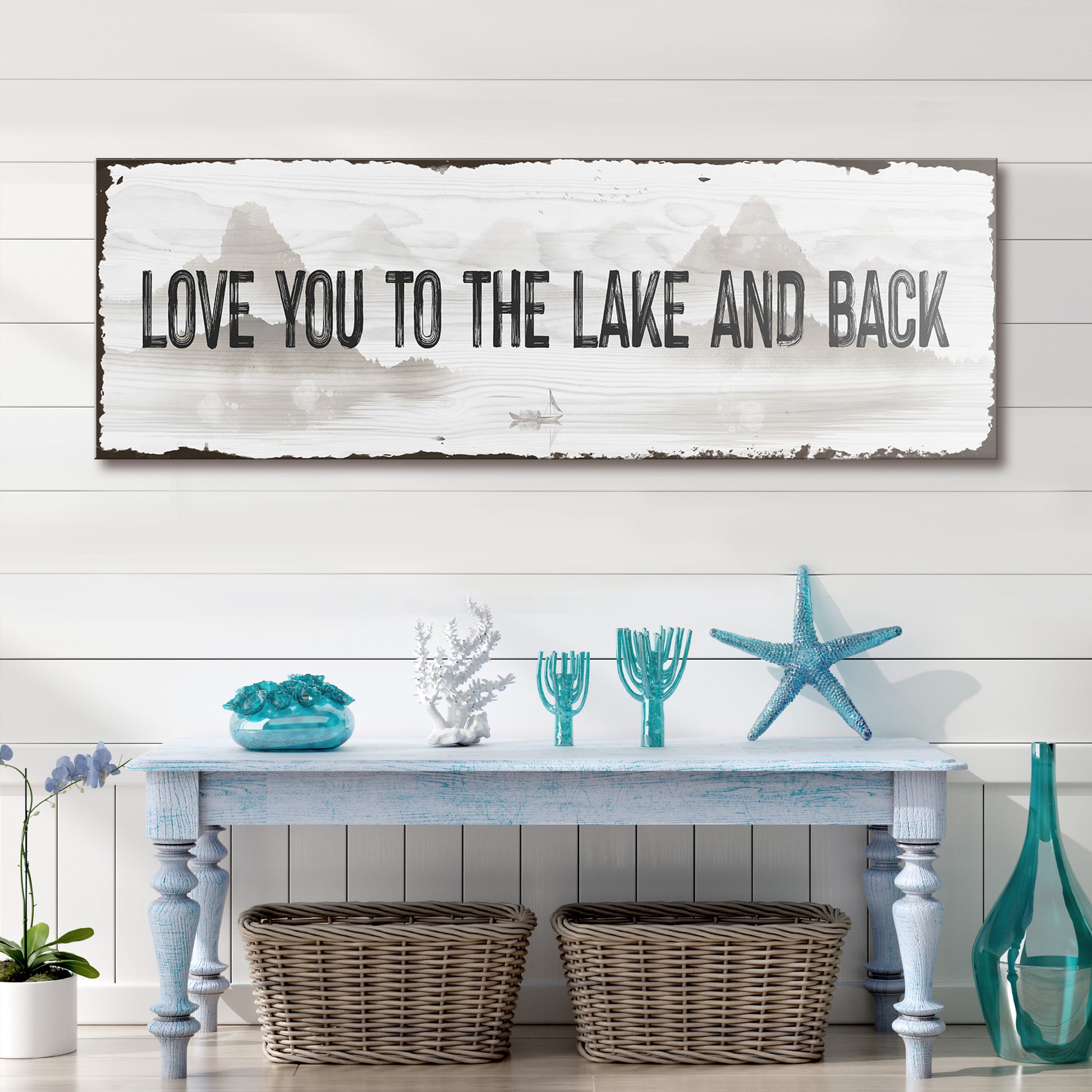 Love You To The Lake and Back Sign- Image by Tailored Canvases