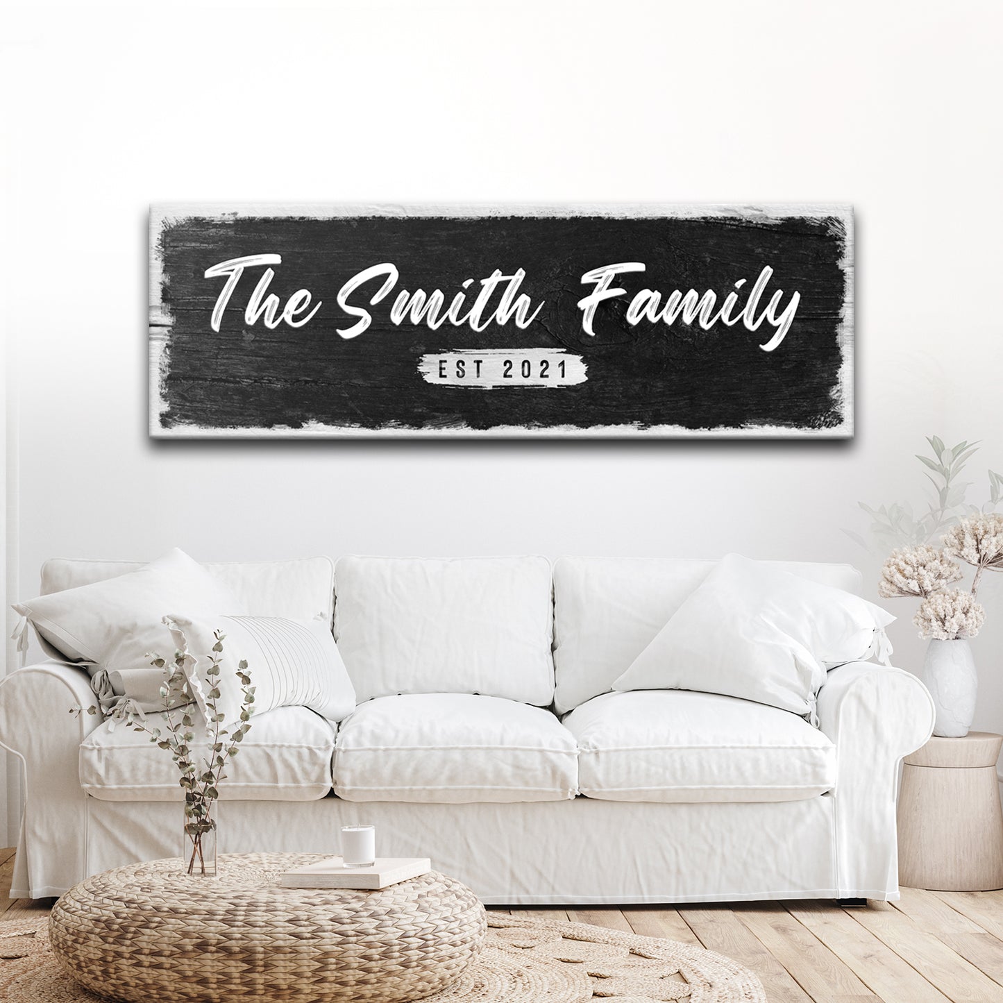 Family Wood Sign II Style 1 - Image by Tailored Canvases