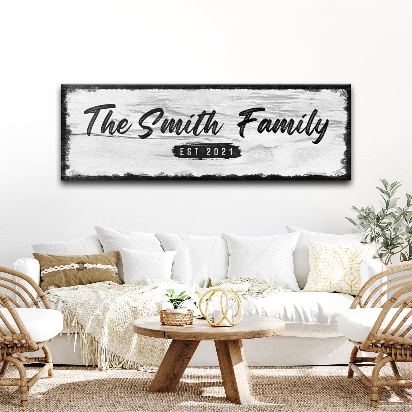 Family Wood Sign II Style 2 - Image by Tailored Canvases