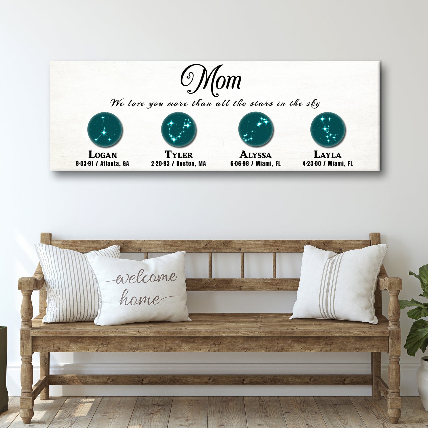 We Love You More than the stars, MOM Sign - Image by Tailored Canvases