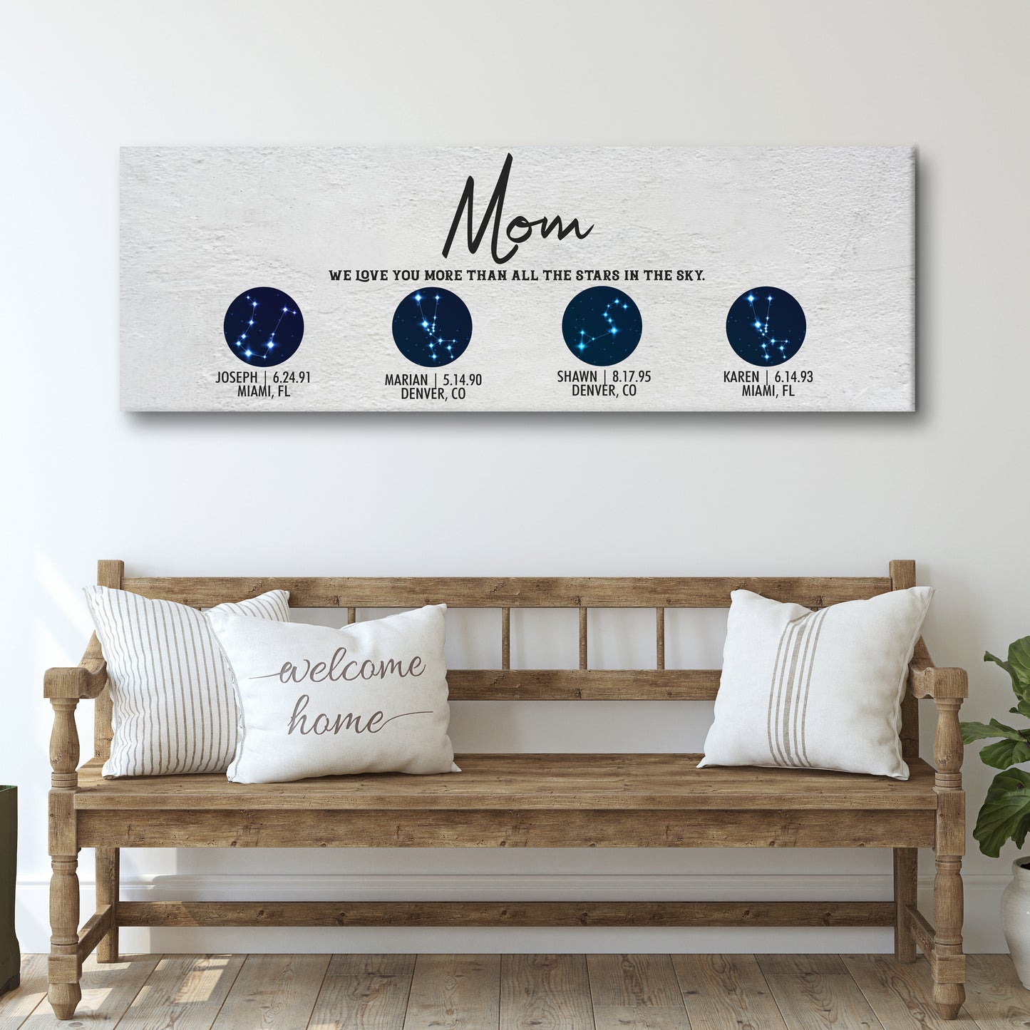 MOM, We love you more than the stars Sign - Image by Tailored Canvases